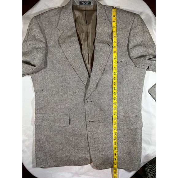 Bernard Altmann Couture Men’s 100% Silk Sport Coat Blazer Jacket 44R - Picture 8 of 11